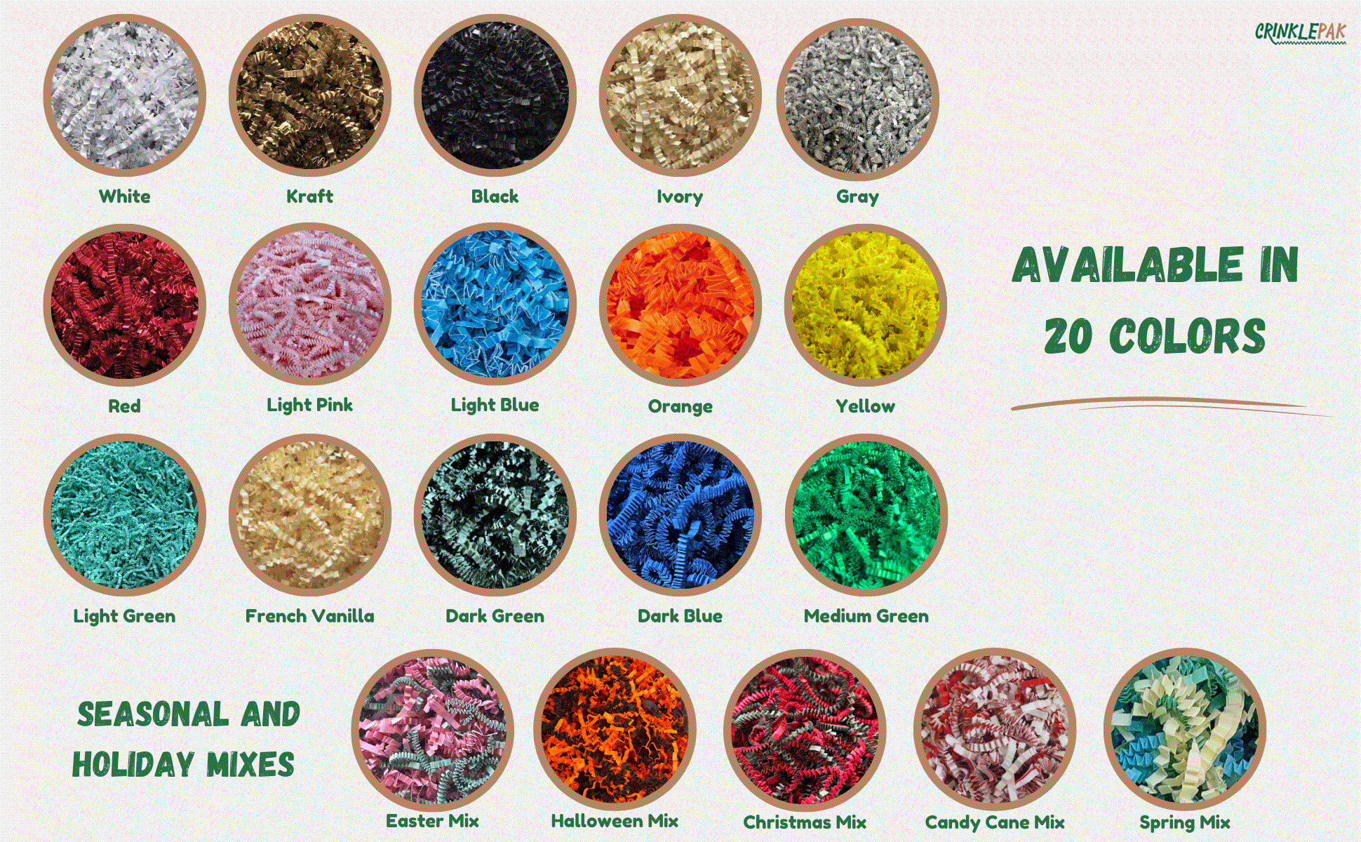 Colored Crinkle Paper