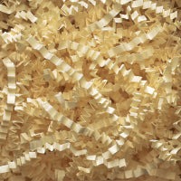 Luxurious French Vanilla shredded paper filler for gift wrapping and packaging.