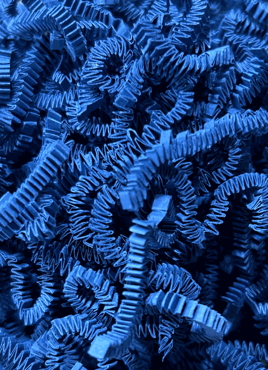 Crinkle Paper 40 LB Blue for premium packaging and cushioning.