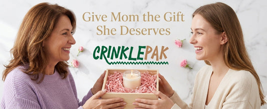 give mom the gift she deserves with crinkle paper