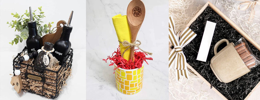 Close-up of shredded paper for gift baskets highlighting its quality and usage benefits