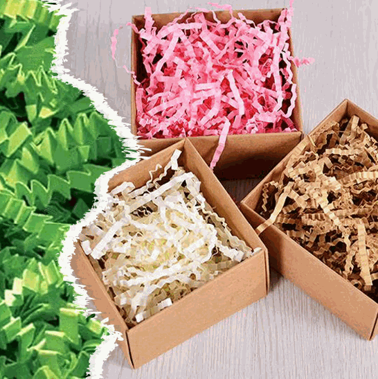 Shredded paper filler protecting products during shipping for safe delivery benefits