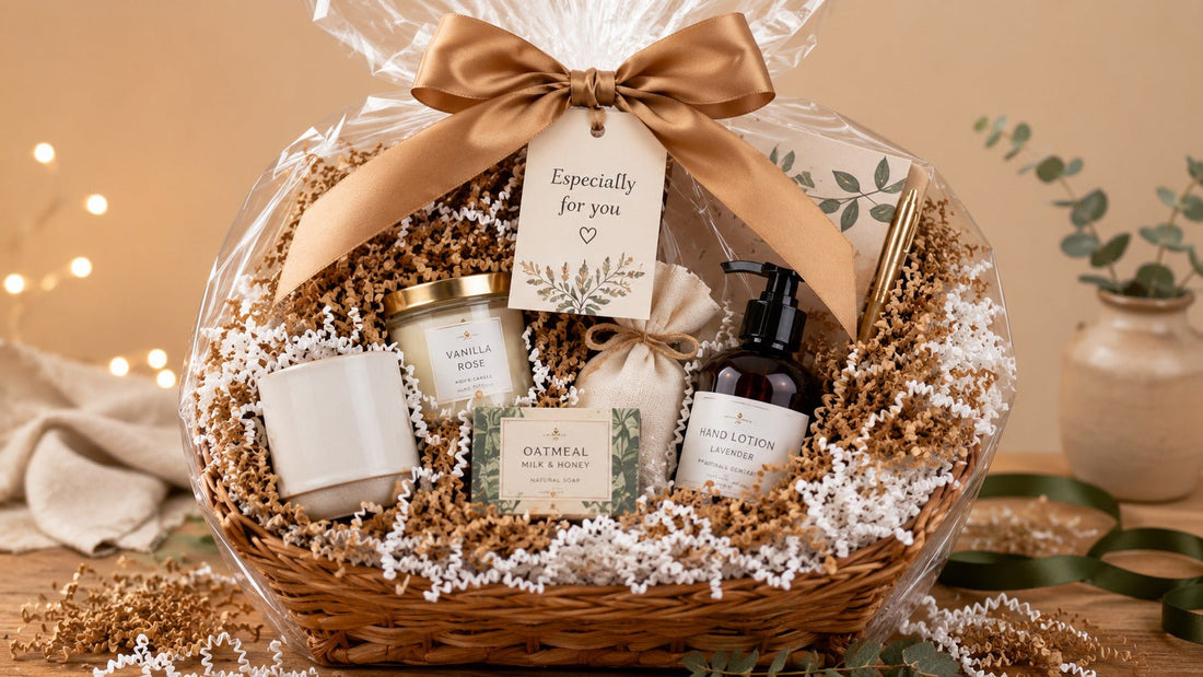 how to perfectly put filler in gift basket with crinkle paper