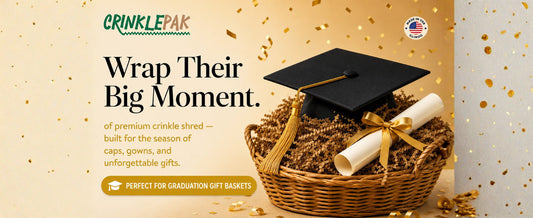 crinkle paper graduation gift 
