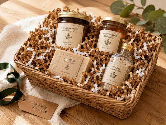 crinkle paper gift basket 