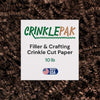 10 lb box of chocolate brown crinkle cut paper filler for packaging and crafting