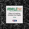 10 LB Black Crinkle Cut Shred filler and crafting paper by CrinklePak, made in USA, for elegant packaging and cushioning