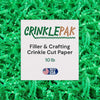 10 lb bag of green crinkle paper shred for filler and crafting, made in USA