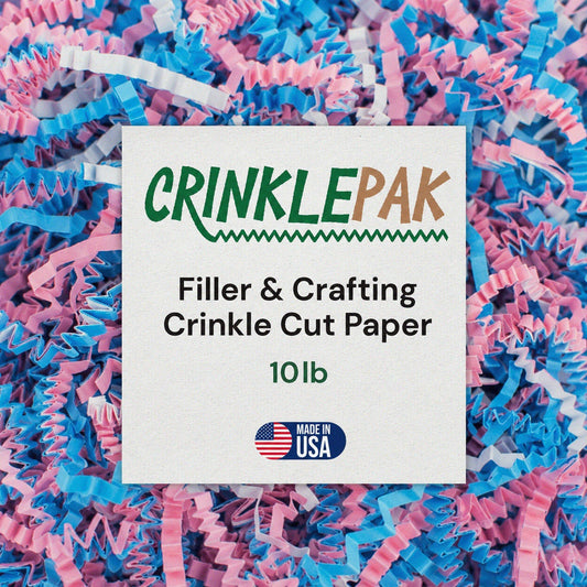 Crinkle Paper 10Lb Baby Blend decorative packaging filler for gift baskets and shipping protection