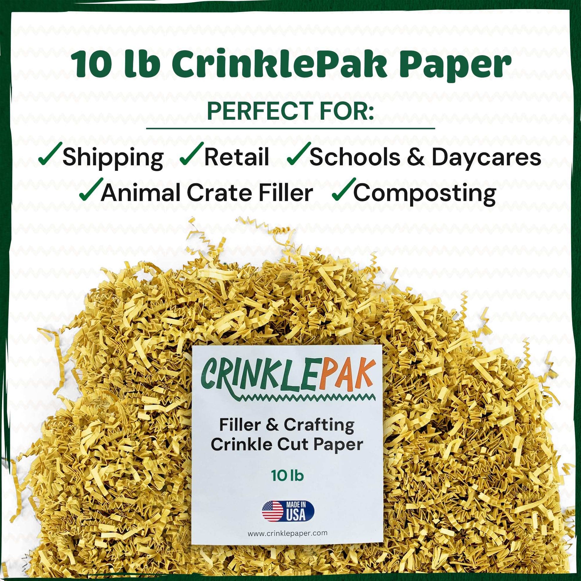 10 LB French vanilla crinkle paper filler for luxury gift packaging and cushioning