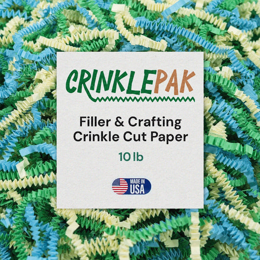 Crinkle Paper 10Lb Spring Mix colorful shredded paper filler for packaging and gift baskets