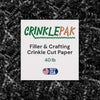 40 LB Black Crinkle Cut Shred by CrinklePak for packaging and cushioning