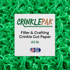 40 LB green crinkle paper shred for eco-friendly gift packaging and cushioning