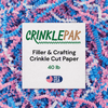 Crinkle Paper 40LB Baby Blend USA made soft colorful crinkle paper filler for gift wrapping and packaging