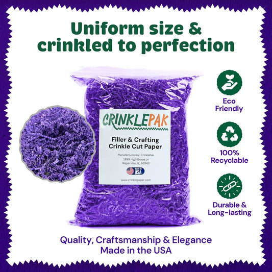 40lb purple crinkle paper for premium packaging and cushioning