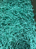 Light green crinkle cut shred for packaging and decoration.