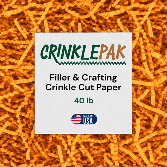 40lb Cognac Crinkle Paper