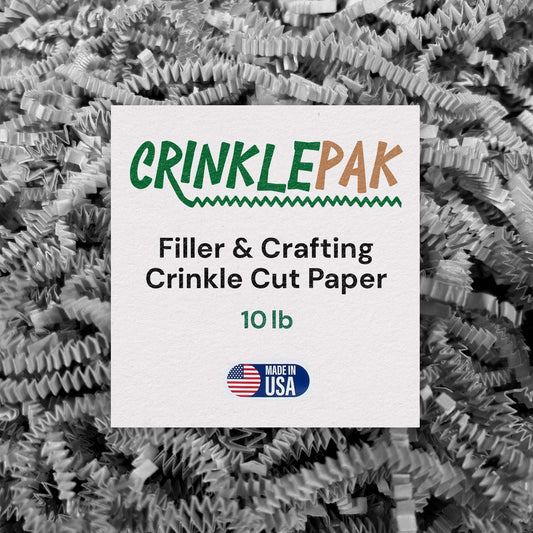 Crinkle Paper 10LB Gray crinkle paper filler for protective and decorative packaging