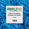 Light blue 40 lb crinkle paper for gift packaging and cushioning